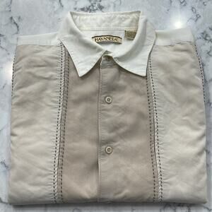 Men's Havanera Tropical Short Sleeve Shirt Size L